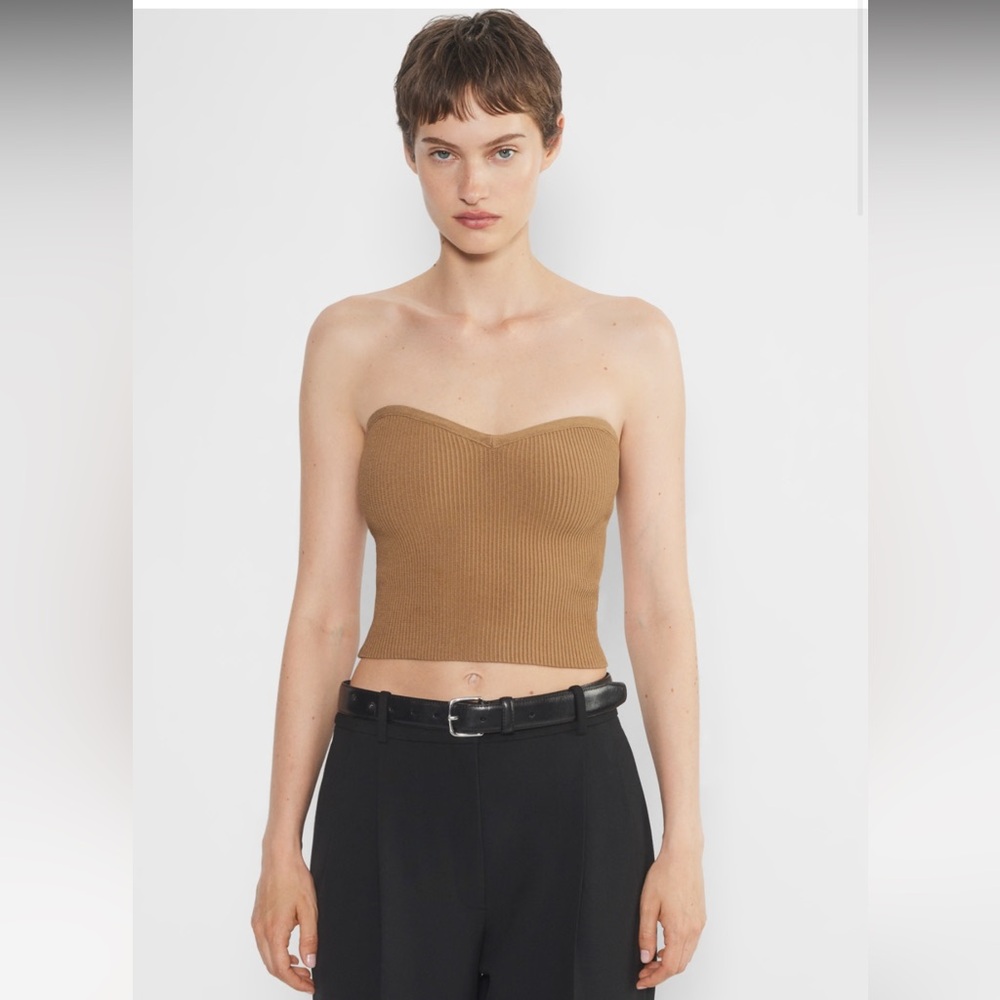 XS: Babaton Sculpt Knit Sweetheart Tube Top